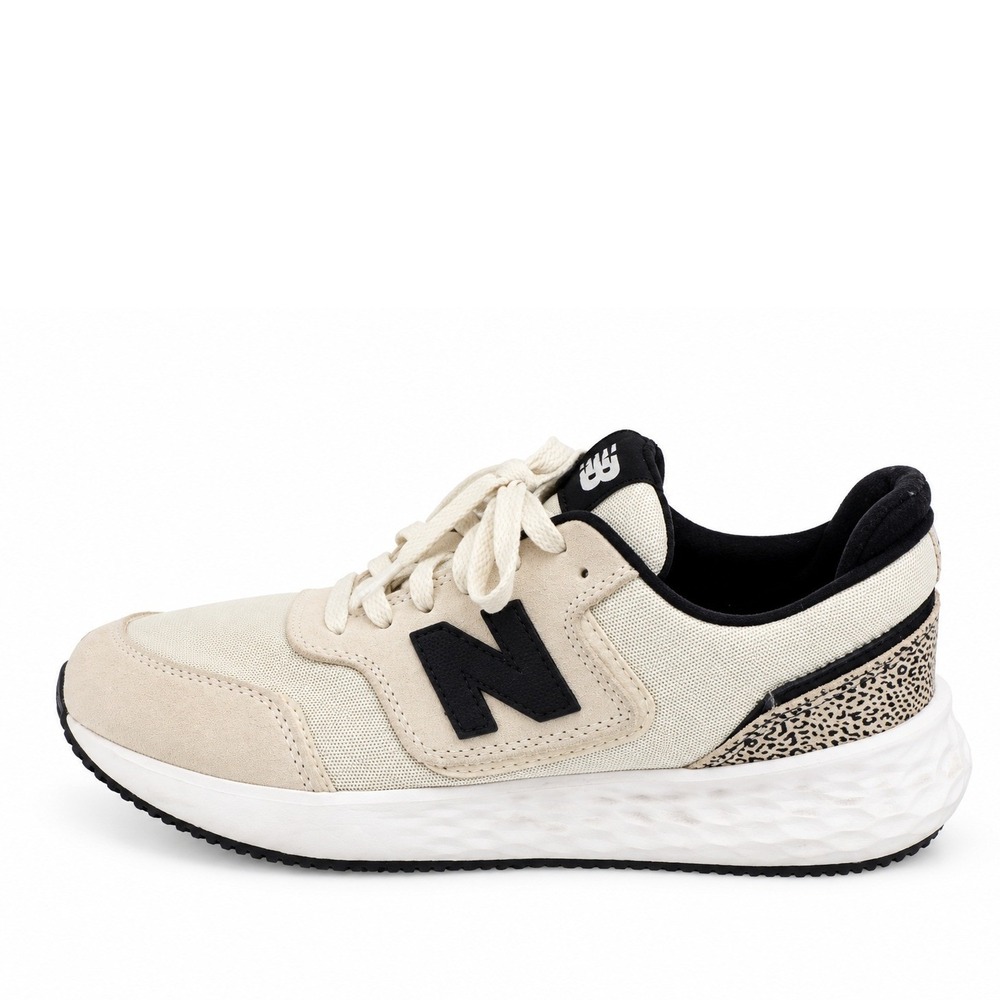 New Balance 7.5 Sneaker X-70 Cream Black Cheetah WSX70THA Retro Athletic Shoe